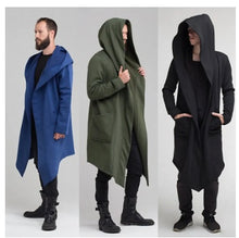 Laden Sie das Bild in den Galerie-Viewer, Men&#39;s Jacket Hooded Long Cardigan Coat