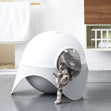 Cargar imagen en el visor de la galería, Litter Box Fully Enclosed Snow House Cat Toilet Large UFO Litter Box