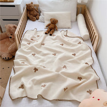 Cargar imagen en el visor de la galería, Cartoon Embroidery Baby Blanket Organic Nap Cover