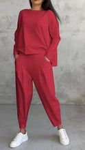 Charger l&#39;image dans la galerie, Women&#39;s Irregular Design Long-sleeved Sweater Harem Pants Sport Suit