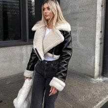 Cargar imagen en el visor de la galería, Women&#39;s Short Lapel Long Sleeve Slim Fashion Personality Jacket Jacket