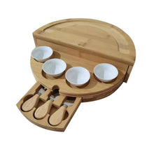 Laden Sie das Bild in den Galerie-Viewer, Bamboo Foldable Cheese Board for your kitchen