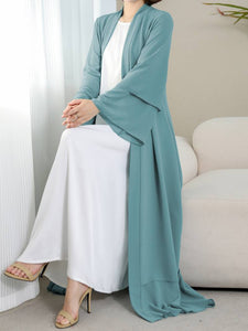 Abbaya Long Sleeve Open Front Casual for Women