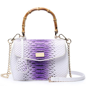 Luxury Women Purse Snake print handbag