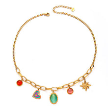 Load image into Gallery viewer, Fashion Color Candy Love Heart Color Gem Necklace Accessories