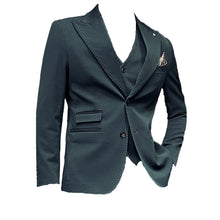 Laden Sie das Bild in den Galerie-Viewer, High-end Wedding Bridegroom Suit Closure Collar Suit Three-piece Suit Men