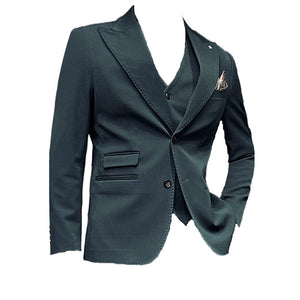 High-end Wedding Bridegroom Suit Closure Collar Suit Three-piece Suit Men