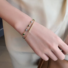 Cargar imagen en el visor de la galería, Real Gold Plating Korean Dongdaemun Fashion Retro Bracelet Women