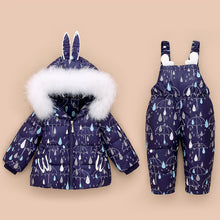 Cargar imagen en el visor de la galería, Children&#39;s down jacket suit 1-3 year old baby coat