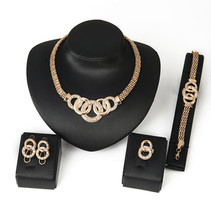 Necklace earring set of four