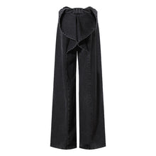 Cargar imagen en el visor de la galería, Niche Designer Jeans Butt Bow Decoration Slimming Straight Pants