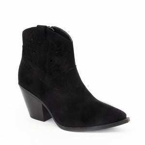 High heel solid color sleeve ankle boots