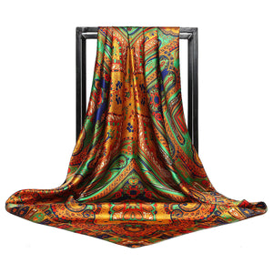 Large Square Scarf Simulation Silk Scarf Shawl All-match Scarf Scarf