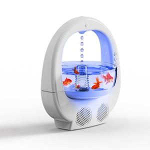 3 In 1 Anti-Gravity Home Humidifier Multifunctional Aromatherapy Machine Speaker Fish Tank Ambient Light