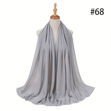 Laden Sie das Bild in den Galerie-Viewer, Solid Color Veil Chiffon Hijab