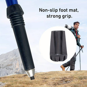 5-Section Portable Folding Trekking Pole,  Lightweight Hiking Stick