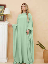 Cargar imagen en el visor de la galería, Solid Maxi Abaya Kaftan Long Sleeve Simple Abaya