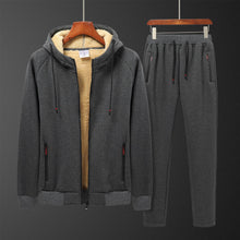 Charger l&#39;image dans la galerie, Fabioogo Lamb Wool Warm Casual Sports Suit for Men