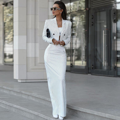 Fashion Personalized skirt and jacket Suit Two-piece Set For Women