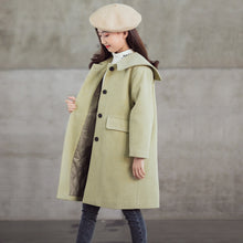 Load image into Gallery viewer, Baby-collar Middle And Big Children&#39;s Woolen Coat With Cotton Padded