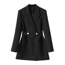 Cargar imagen en el visor de la galería, Women&#39;s Waist Slimming Small Suit Jacket white or black