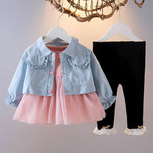 Cargar imagen en el visor de la galería, Children&#39;s autumn long sleeve three-piece suit