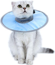 Cargar imagen en el visor de la galería, Waterproof Cat Recovery Collar  Adjustable Pet Cone Collar  Protective Cat Neck Cones To Stop Licking Wounds Lightweight Kitten Cones After Surgery Elizabethan E Collar For Cats Small Dog Puppy