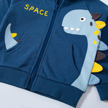 Cargar imagen en el visor de la galería, Children&#39;s Autumn Clothing Dinosaur Characteristic Coat Cardigan