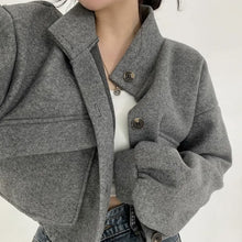 Charger l'image dans la galerie, Short Idle Style Loose Casual Woolen Woolen Coat