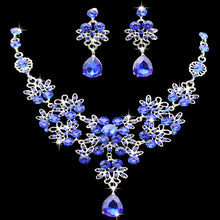 Charger l&#39;image dans la galerie, Butterfly Big Water Drop Necklace Earring Set for Occasions