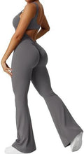 Load image into Gallery viewer, Women Sleeveless Flare Jumpsuits Fitness Yoga Long Pants