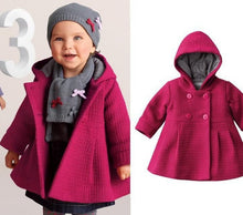 Load image into Gallery viewer, Kiethleen Winter Coat | Winter new little girl child Korean version of the baby wear warm coat hooded jacket 3 colors