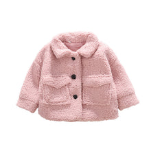 Cargar imagen en el visor de la galería, Girl with cotton wool and lamb wool coat