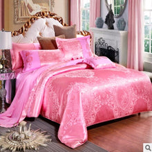 Cargar imagen en el visor de la galería, Luxury European Bedding Satin Jacquard Modal Cotton Tencel Set