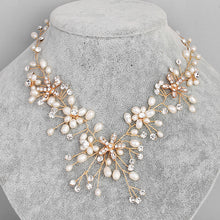 Charger l&#39;image dans la galerie, Pearl necklace and earring Accessories set for Occasions