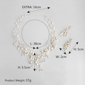 Pearl necklace and earring Accessories set for Occasions