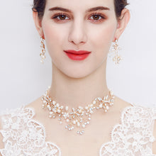 Charger l&#39;image dans la galerie, Pearl necklace and earring Accessories set for Occasions