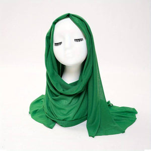 Solid Color Hijab Inelastic Sunscreen  Breathable