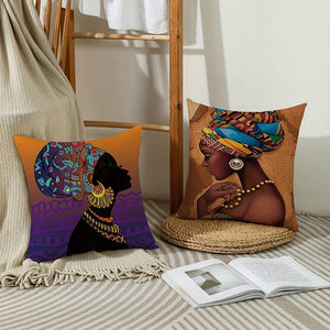 African American Girls Pillow Cover For Girls