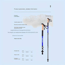 Cargar imagen en el visor de la galería, Foldable Lightweight Aluminum Alloy Trekking Pole, Adjustable Height