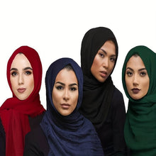 Cargar imagen en el visor de la galería, Women&#39;s Solid Color Hijab