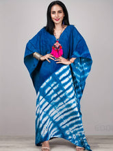 Charger l&#39;image dans la galerie, Striped Batwing Sleeve Kaftan, Loose V-Neck Kaftan Abbaya