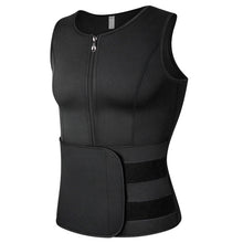 Load image into Gallery viewer, Men Sweat Vest Sauna Suit Waist Trainer Sport Vest For Weight Loss