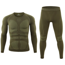 Cargar imagen en el visor de la galería, Outdoor Sports Thermal Underwear Cycling Clothes Breathable Wicking Suit Men