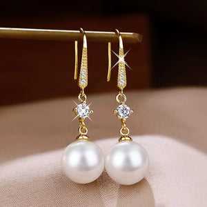 Temperament Fashion Earrings Face Slimming Golden Ear Rings