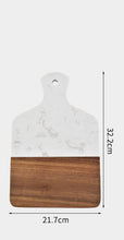 Load image into Gallery viewer, Marble And Wood Chopping Board