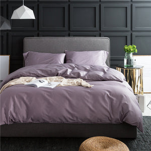 Pure color four-piece bedding Cover