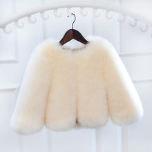 Laden Sie das Bild in den Galerie-Viewer, Kids Fox Fur Thickened Warm Velvet Western Style Coat