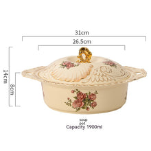 Charger l&#39;image dans la galerie, European-style Ceramic Tableware Household Rice Bowl Soup Dish &amp; Plate Fruit Plate