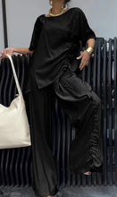 Charger l'image dans la galerie, Summer New Fashion Casual Women's Round Neck T-shirt And Trousers Two-piece Set
